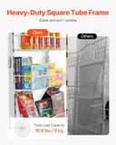 VEVOR 6/8/9/10 Tier Over the Door Pantry Organizer Heavy-Duty Steel Hanging Spice Rack, Adjustable Wall Seasoning Shelves