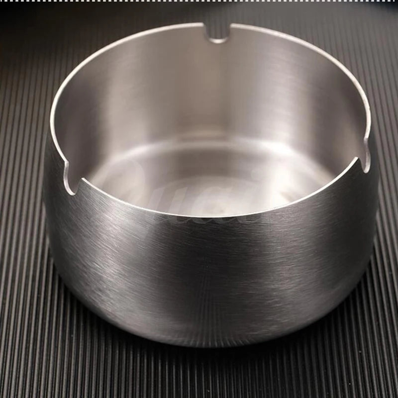 1pcs stainless steel restaurant ashtray, restaurant hotel hotel commercial gift ashtray, simple and personalized gold ashtray