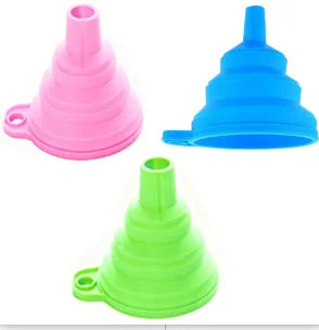 Collapsible Silicone Funnel Food Grade Foldable for Filling Bottles Perfume Capsules Fry Oil Filter Kitchen Cooking Tool