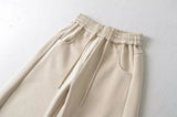 Street Sle High Waist Wide Leg Sport Pants Women's Casual Loose Straight Leg Trousers Coffee Color Trendy Spring Autumn