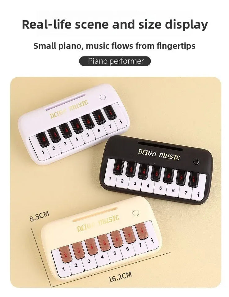 Portable 15 Keys Digital Keyboard Children Mini Electronic Piano Children Musical Instrument Educational Toys for Children Gift