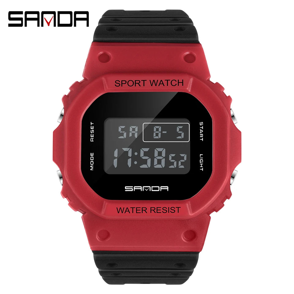 SANDA G Style Digital Watch Men Waterproof Ms Watch Sport Men Watches Boy Girl Electronic Clock Relogio Masculino Relógio Mulhe