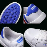 High Quality Men Sneakers Leather Outdoor Casual Shoes Lace-up Hot Sale Mens Vulcanized Shoes Trendy Men Shoes New Tenis Hombres