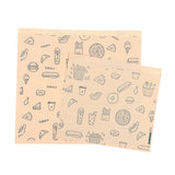 50Pcs Kraft Paper Bags Greaseproof Food Wrapping Disposable Baking Paper Plate Mat - Kitchen Packaging Accessories