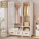 Large Capacity Portable Wardrobe Closet Durable Sturdy Assembly Clothes Organizer Bedroom Dustproof Storage Solution