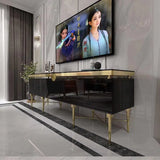 TV Table Small Sitting Room Ground Ark Of Stainless Steel Wooden Furniture Of The Lacquer That Bake