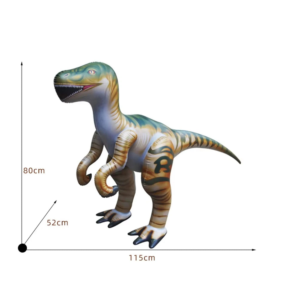 Huge Dinosaur Theme Inflatable Toys Tyrannosaurus Velociraptor Party Supplies For Jurassic Theme Photo Prop Children Baby Shower