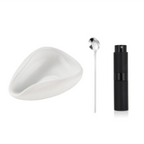 Coffee Bean Dosing Cup and RDT Spray Bottle and Spoon 3-Piece Set, Coffee Bar Accessories, Ceramic Dosing Vessels White HOT