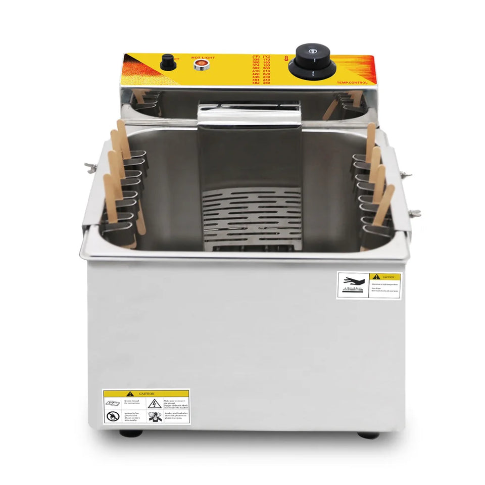 Commercial Korean 12L Cheese Corn Hot Dog Deep Fryer Machine Cheese Electric Mozzarella Fryer for Food Truck