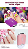 New USB Mini Fan Air Conditioning Blower USB Charging Fan Eyelash Hair Dryer Portable Nail Polish Quick Dry Pocket Cooling Fan