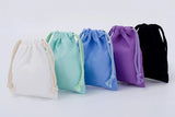 Cotton Drawstring Storage Bag White Canvas Bags for Candy Gift Package Pouch Reusable Home Sundries Organize Dustproof Sacks
