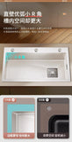 White Kitchen Sink, Stainless Steel Vegetable Sink, Large Sink Under The Table