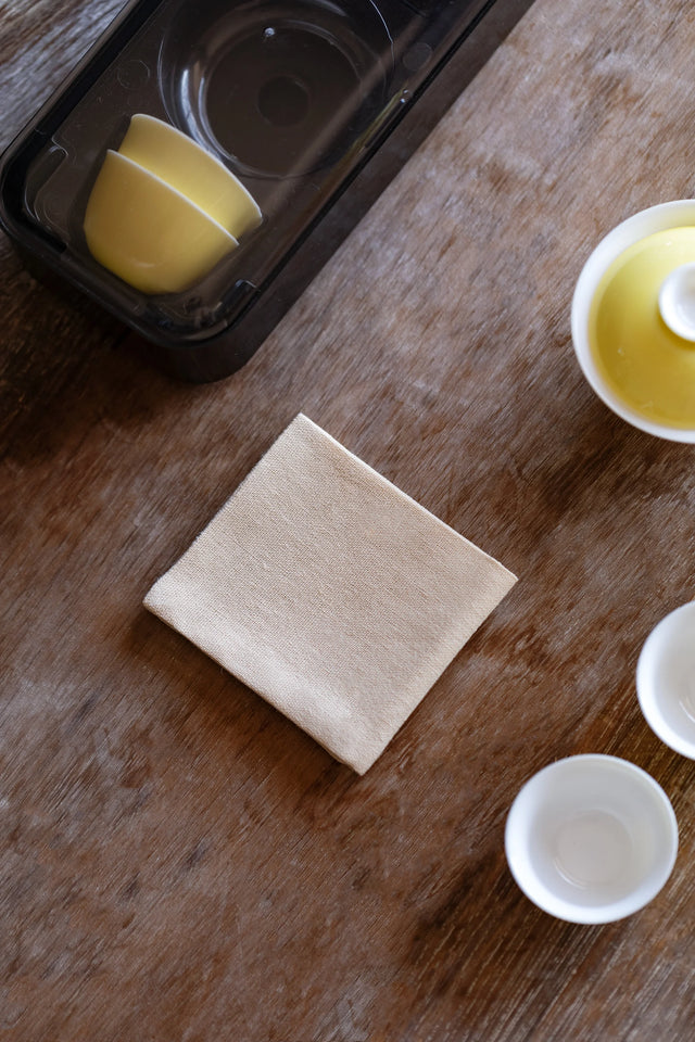 Thick Handmade Cotton Linen Tea Towel Double Sided Water Absorbent Tea Tablecloth Tea Set Mat Tea Tray Cup Coaster Pot Holder