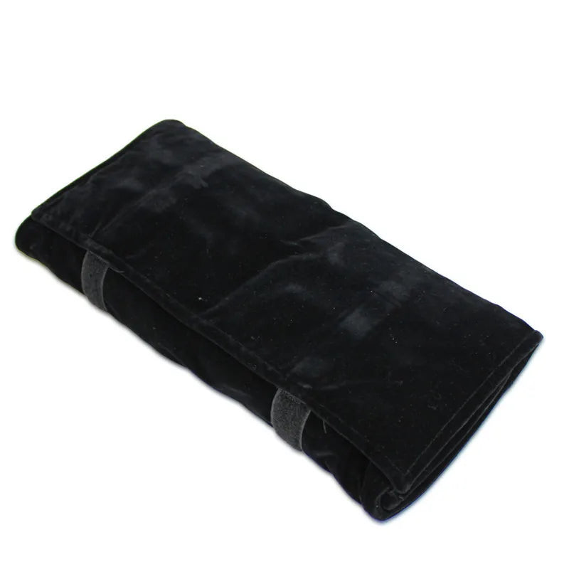 Women Luxury Jewelry Roll Storage Bag Lady Rings Earrings Necklace Organizer Portable Cloth Bags