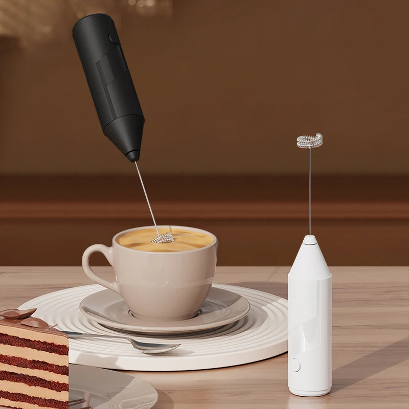 ONEKA Milk Frother Handheld Foam Maker For Lattes Whisk Coffee Cappuccino Frappe Matcha Hot Chocolate Egg Beater Drink Mixer