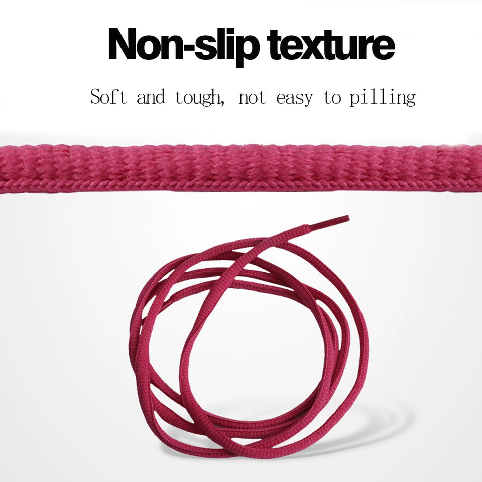 1 Pair Oval Athletic Shoelaces Half Round Shoe Laces for Sneakers,Shoelaces for Athletic Running Sneakers Shoes Boot Strings