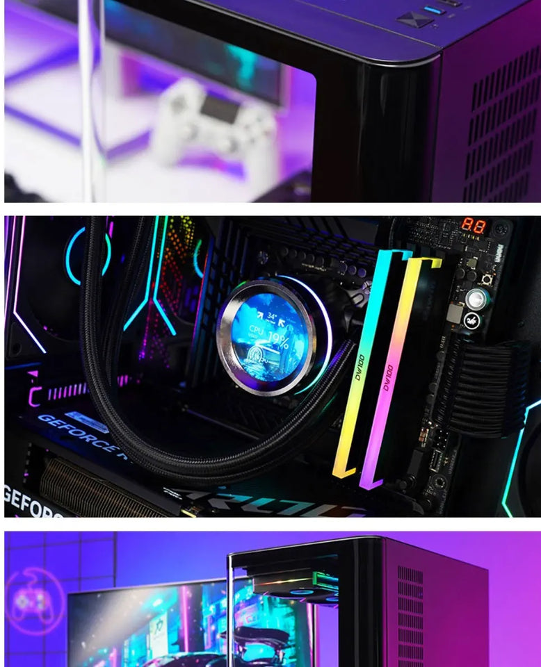 WJCOOLMAN Sky Ceiling PLUS ATX curved glass sea-view room computer case Supports 360-degree water cooling