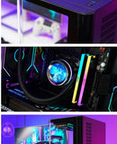 WJCOOLMAN Sky Ceiling PLUS ATX curved glass sea-view room computer case Supports 360-degree water cooling