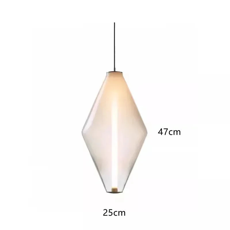Nordic Minimalist Restaurant  LED Pendant Light  Modern Designer Glass Restaurant Small Pendant Light  Including Light Source