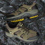 Spring Casual Shoes Men Breathable Comfortable Lace Up Walking Shoes Autumn Classic Outdoor Sneakers Thick-Soled Hiking Shoes
