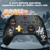 Z03DP Black Myth Wukong Gamepad 800Hz Wireless Dual Vibration Gaming Controller 6-Axis for Switch/IOS/Android/PC Hall Joystick