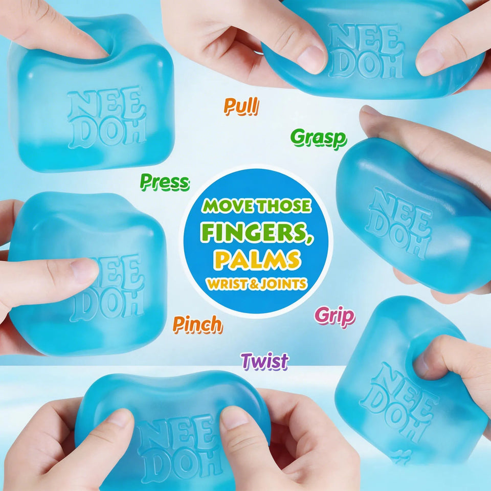 ### Nee Doh Nice Cube Super Solid Squishy Stress Relief Toy Soft Squeeze Fidget Toy for Office Anxiety Relief Kids Adults Gifts