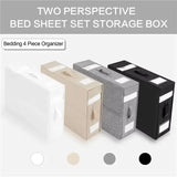 Foldable Closet Storage Bins Air And Dust Resistant Folding Bed Linen Organizer Window Clothes And Sheets Storage Box