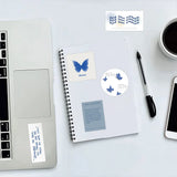 10/30/57pcs Fresh Blue Stickers Aesthetic Ins Style Graffiti Decals Decoration DIY Skateboard Scrapbook Fridge Guitar Bike Toys