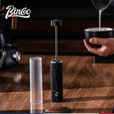 2025 New Milk Foamer Bincoo Coffee Frother Rechargeable Handheld Coffee Milk Electric Handle Blender Egg Beater Espresso Tool