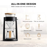 Electric Drip Coffee Maker Household Coffee Machine Tea Coffee Pot Milk