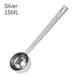High-quality Stainless Steel Measuring Spoon Blending Thicken Coffee Scoop 5/10/15/20/30ML Powder Spoon Coffee