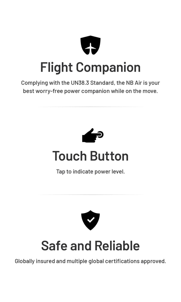 NITECORE NB Air Power Bank 5000mAh Mobile Powerbank IPX7 Waterproof  18W USB-C Fast Charge PD QC3.0 Output For SmartPhone