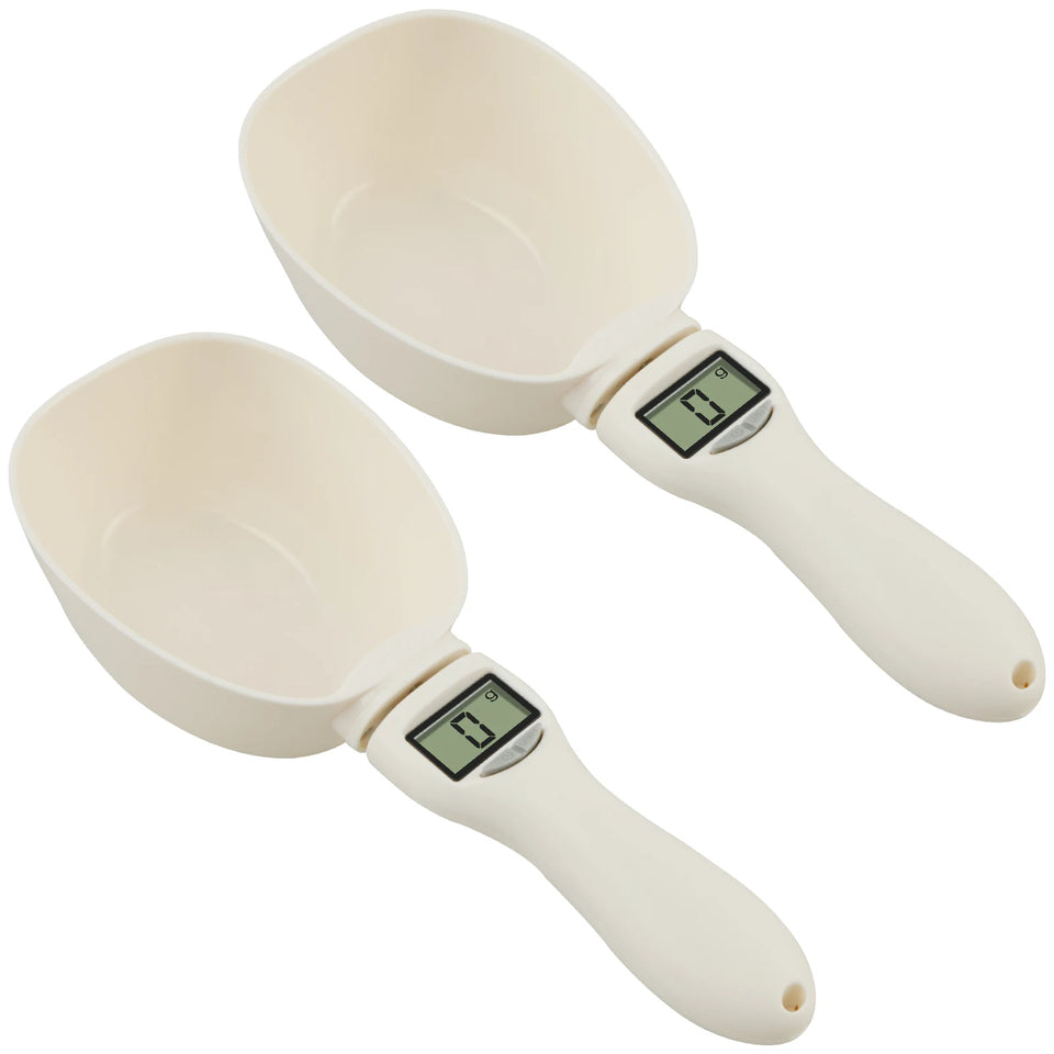 Pet Food Measuring Scoop with LED Display Feeding Spoon Kitchen Scale Portable Daily Meals Pet Dog Food Gadgets for Kitchen