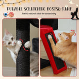Large Cat Tree for Indoor Cats, Multi-Level Cat Tower with Sisal Scratching Post, 2 Spacious Condo, Cat Scratching Pad, Cat Toys