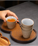 Saudi Arabian Coffee Cup Small Vintage Coarse Ceramic Concentrated Latte Cup Creative Antique Ceramic Afternoon Tea Cup