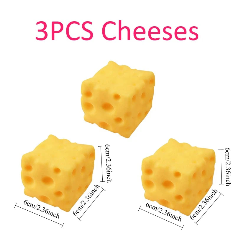 Squishy Cheese Cube Squeeze Toys Soft Butter Cheese Fidget Toy Slow Rebound Push Stress Relief Sensory Toy Christmas Present