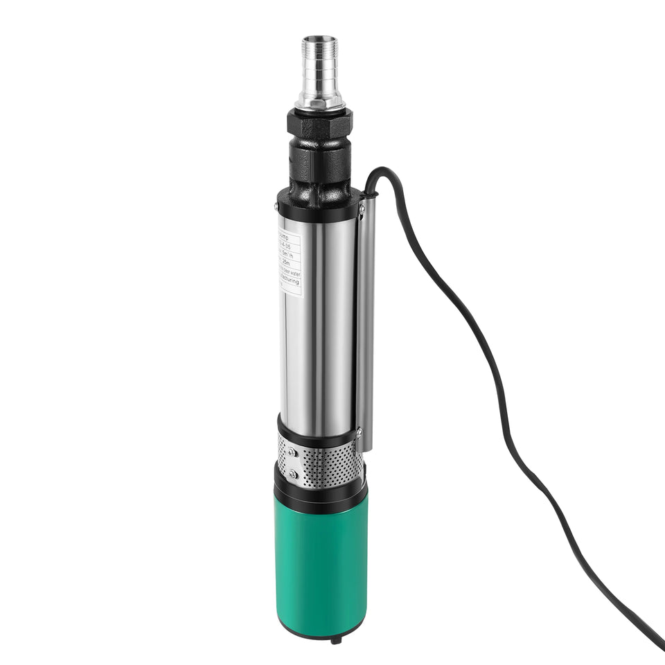 24V 320W Deep Well Pump High Lift Deep Well Pump DC Screw Submersible Pump Agricultural Irrigation Garden Home