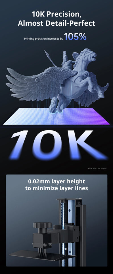 ANYCUBIC Photon Mono 4 Ultra 7 Inch 10K LCD 3D Printers High Speed UV Resin 3D Printer Printing Size  236mm*231mm*430mm 2.2L