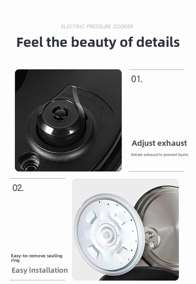 ‌13L Commercial Heavy Duty Pressure Cooker,Restaurant Grade Electric Steamer,Breakfast Buffet Auto Keep Warm Function