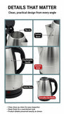 Electric Kettle 304 Stainless Steel Durable Portable Water Boiler Pot Fast Boil for Home During  Electric Water Kettle for Home