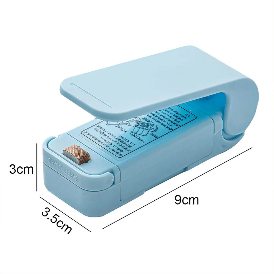 Heating Sealer Handheld Plastic Bag Sealing Clips Hand Press Preservation Bags Sealer 2-speed Adjustable for Camping Travel