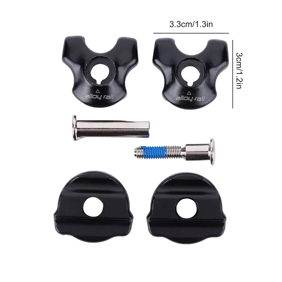 Bike Seatpost Clamp Carbon Rail Cushion Seatpost Clips Bicycle Seatpost Clamp for Oval/Round Clips