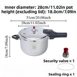 Stainless steel pressure cooker,commercial and household use, multiple specifications,suitable for electric stove and gas stove.