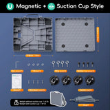 For Starlink Mini Magnetic Suction Cup Car Mount + Rugged Protective Case with Shoulder Strap Tools  for Dashboard/Sunroof/RV
