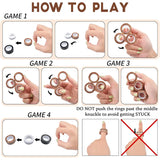 3Pcs Magnetic Rings Fidget Toy Set Adult Fidget Magnets Spinner Rings Fidget Pack Great Gift for Adults Teens Kids