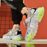 Customizable New Fashion Retro Sneakers Men Mesh Running Shoes for Mens Comfortable Chunky Dad Shoes Breathable Sports Shoes