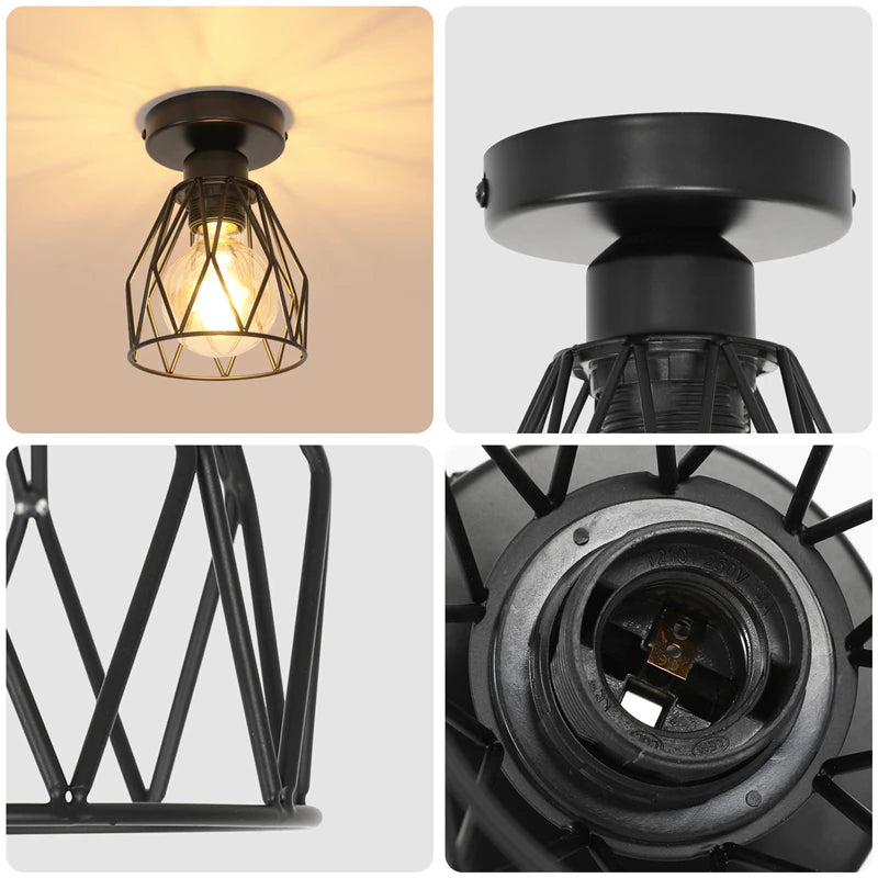 Nordic Simple Restaurant Lamp Postmodern Creative Art Personality Diamond Bar Bedroom Restaurant Entrance Ceiling Lamp
