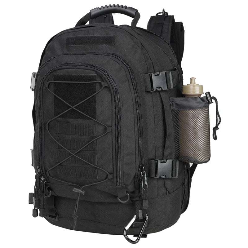 LQARMY 60L Male Travel Tactical backpack  Hiking Camping backpack Expandable Army Backpacks Molle  3 Day Assault Pack Rucksacks