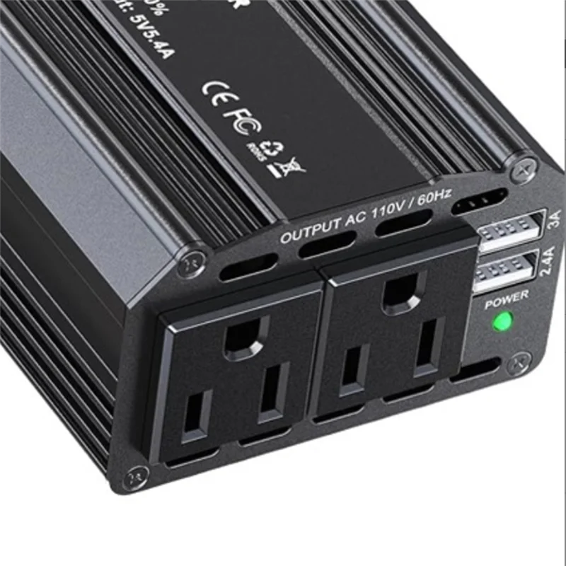 300W Portable Inverter Power Station Compatible for Makita/DW/Milwaukee 18/20V Batteries Smart Transformer Outdoor Work Adapter