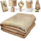 Natural Burlap Table Runner Farmhouse Jute Fabric Kitchen Coffee Tablecloths for Wedding Aisle Carpet Garden Outdoor Decorations